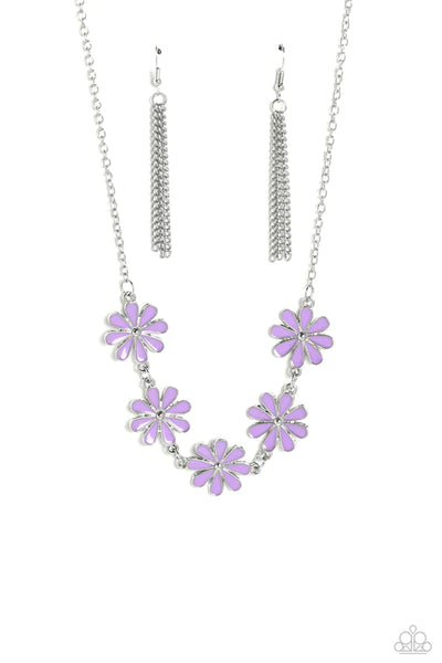 Flora Fantasy - Purple Paparazzi Necklace