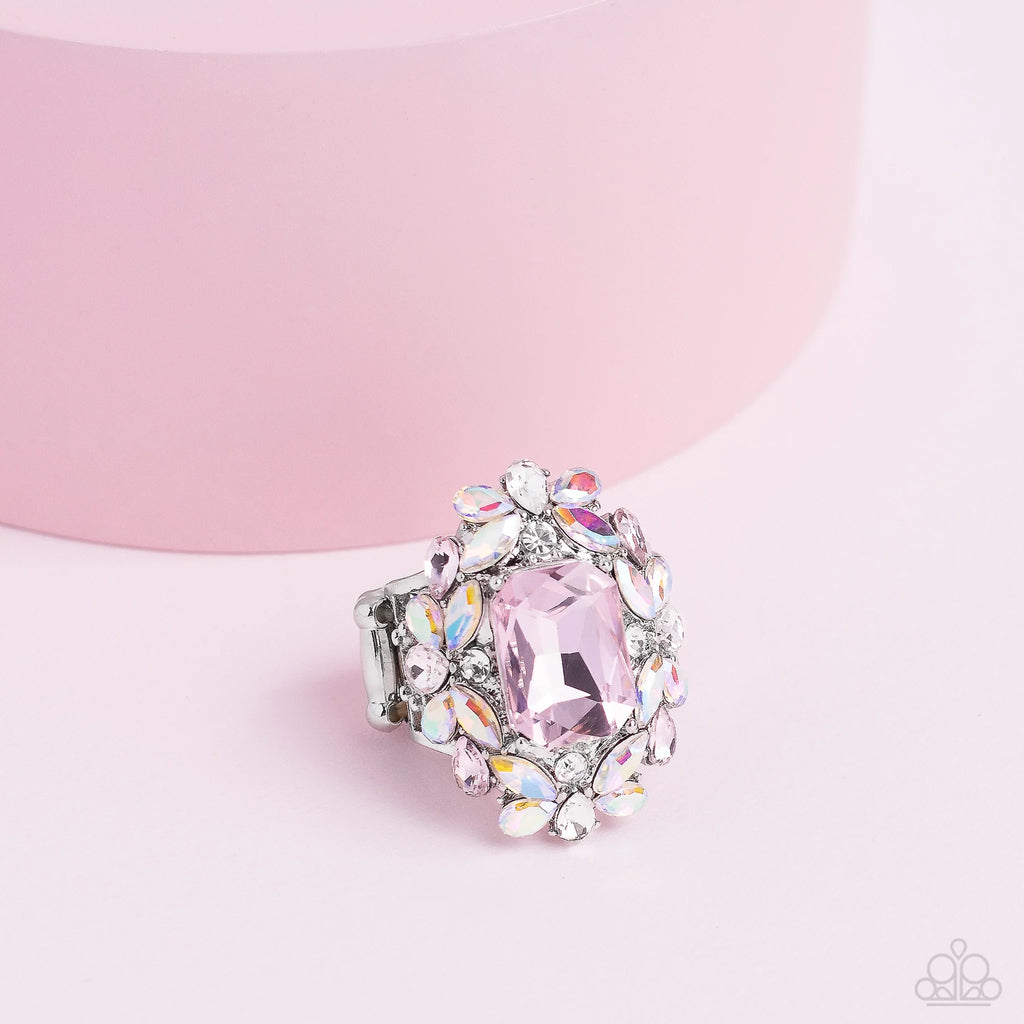 Dynamic Diadem - Pink - 2023 April Paparazzi Life of the Party Ring