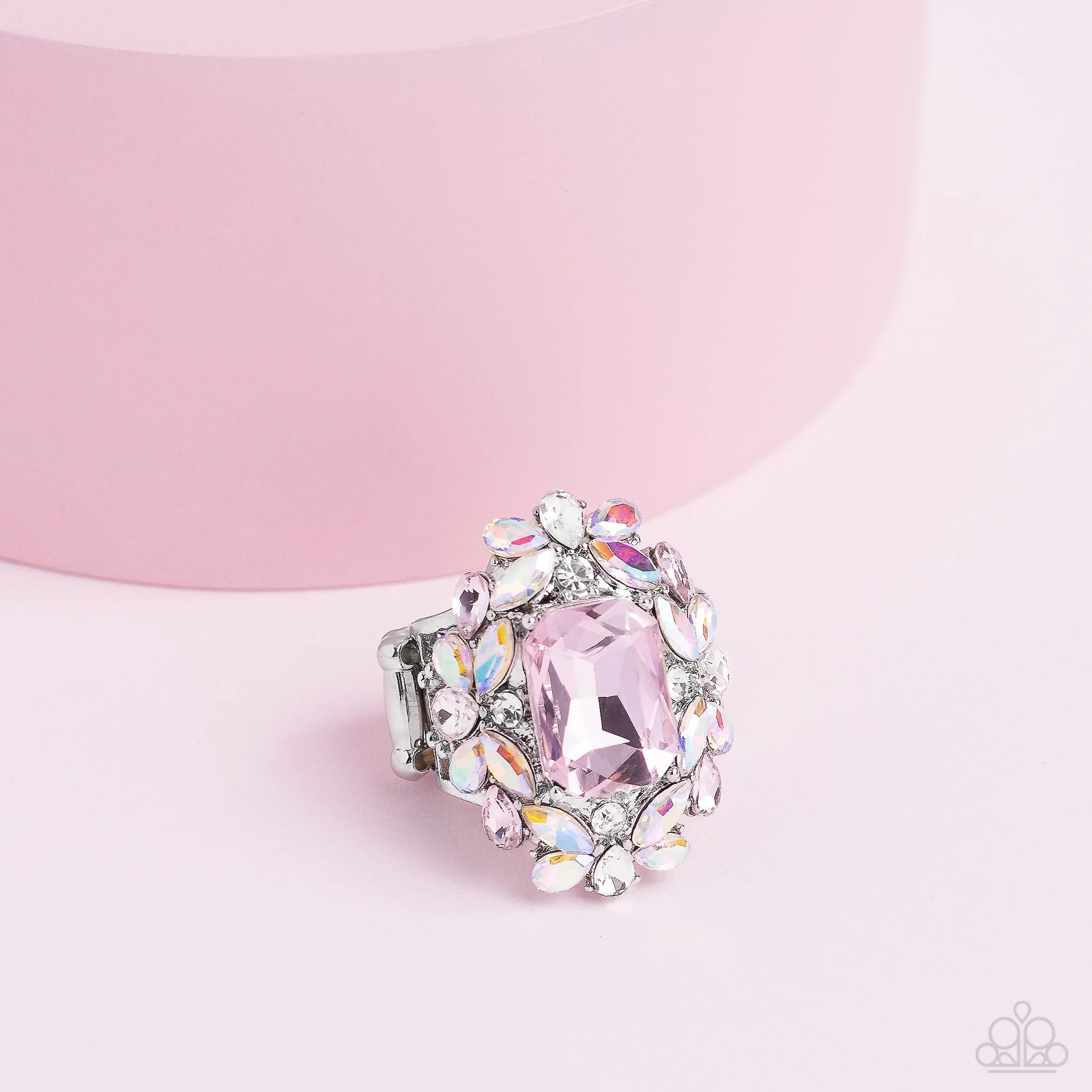 Dynamic Diadem - Pink - 2023 April Paparazzi Life of the Party Ring