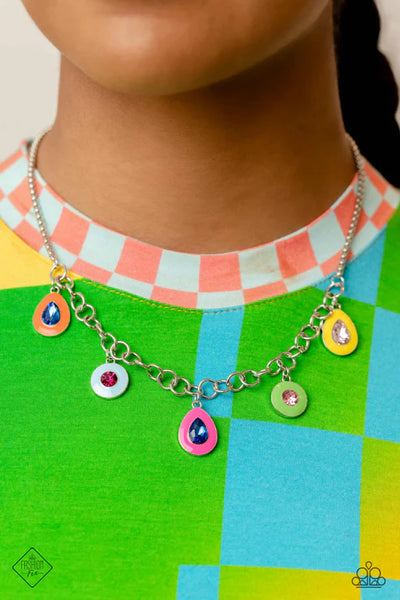 Colorblock Craze - Multi Paparazzi Necklace (PZ-2385)