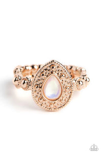Opera Showcase - Rose Gold Paparazzi Ring (T71)