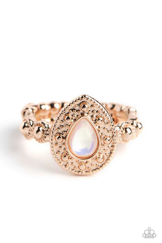 Opera Showcase - Rose Gold Paparazzi Ring (T71)