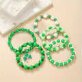 Irish Fest Stretch  Country Craft Barn Bracelet Stack - Green (#336)