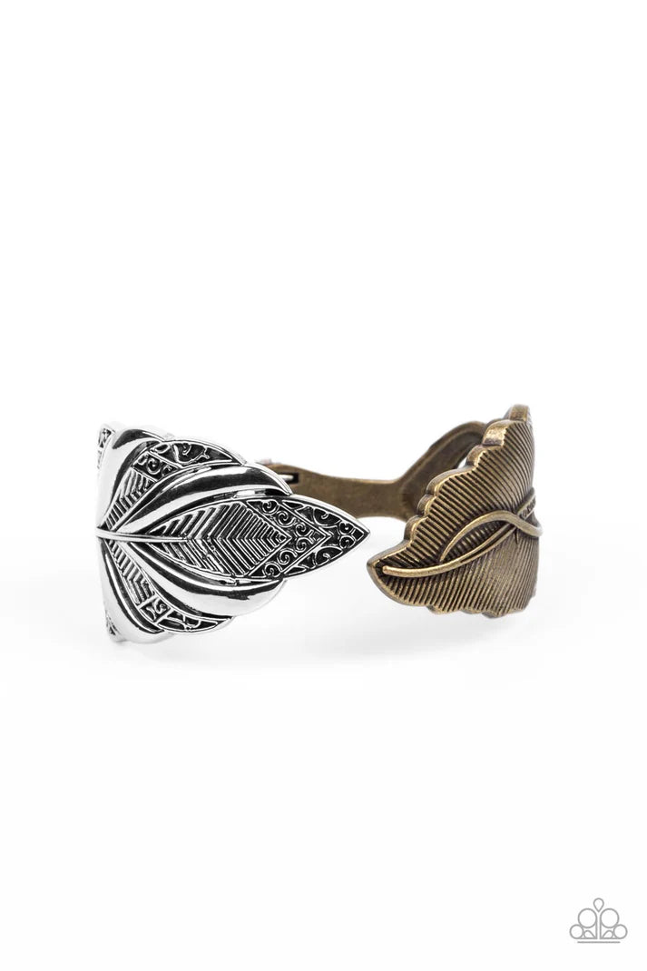 Paparazzi American Art Multi Hinged Cuff Bracelet (PZ-3870)