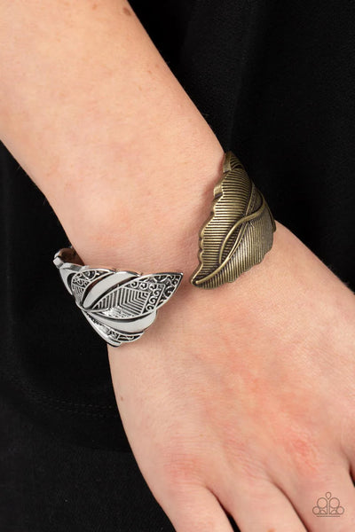 Paparazzi American Art Multi Hinged Cuff Bracelet (PZ-3870)