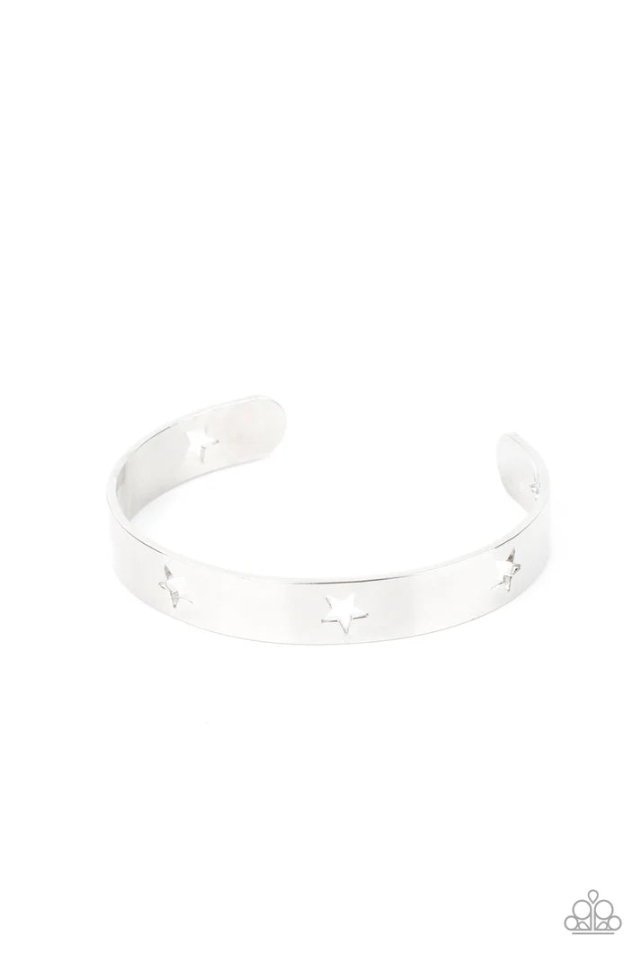 American Girl Glamour - silver - Paparazzi bracelet (PZ-4330)