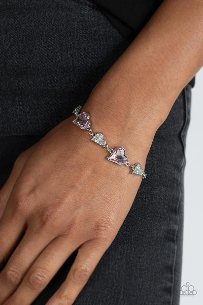 Cluelessly Crushing - pink - Paparazzi bracelet (PZ-3886)