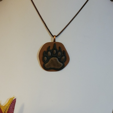 Guardian of the Wild - Black/Brown Country Craft Barn Necklace (NL-662)