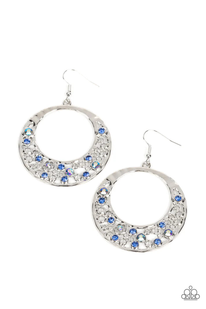 Enchanted Effervescence - blue - Paparazzi earrings (PZ-3594)