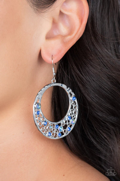 Enchanted Effervescence - blue - Paparazzi earrings (PZ-3594)