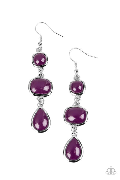 Fashion Frolic - purple - Paparazzi earrings (PZ-2097)