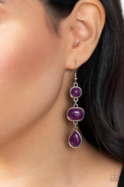 Fashion Frolic - purple - Paparazzi earrings (PZ-2097)