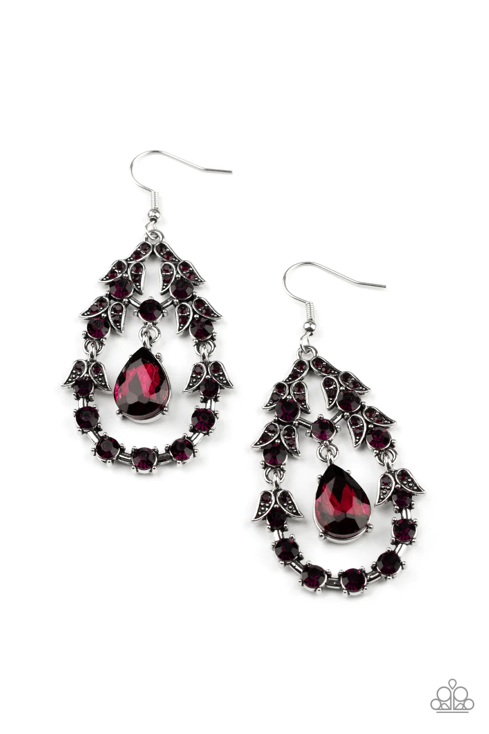 Garden Decorum - Purple Paparazzi Earrings - (PZ-2419)