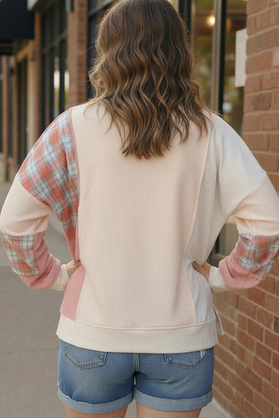 Pretty Prairie Patch Dusty Rose Pullover