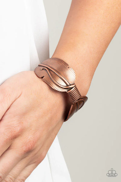 Quill Quencher - Copper Paparazzi Bracelet (PZ-1348)