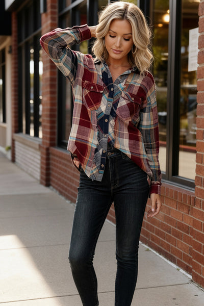 Rustic Remix Flannel Top