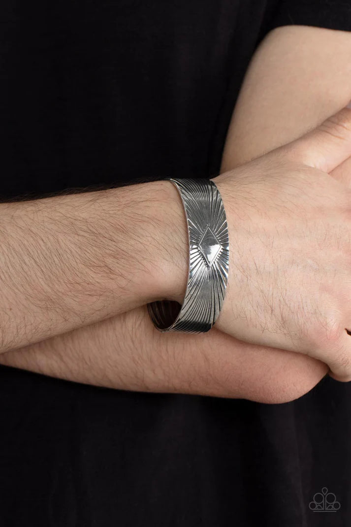 Magnate Mecca - silver - Paparazzi MENS bracelet (PZ-4989)