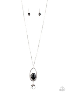 Paparazzi Mon-YOU-mental Moment Black ✧ Lanyard Necklace (L001)