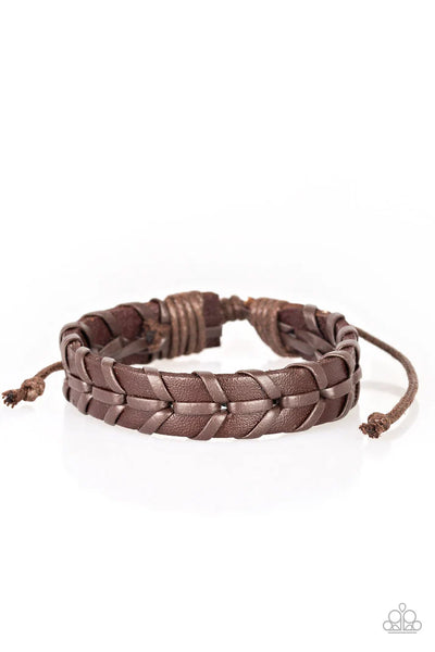 Navy Nautical - brown - Paparazzi mens bracelet (PZ-5387)