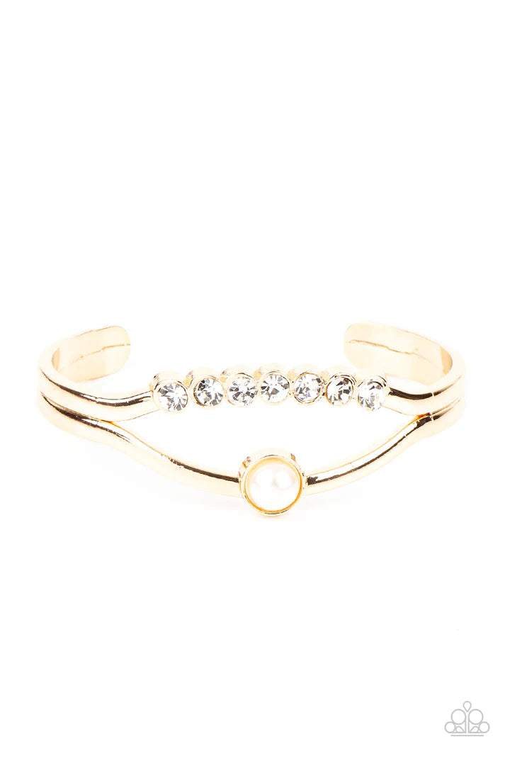 Palace Prize - gold - Paparazzi bracelet (PZ-3761)