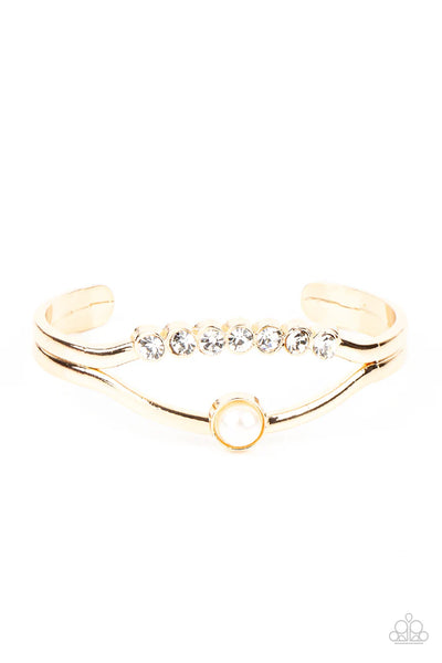 Palace Prize - gold - Paparazzi bracelet (PZ-3761)