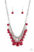 Powerhouse Pose - red - Paparazzi necklace (PZ-3681)