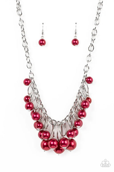 Powerhouse Pose - red - Paparazzi necklace (PZ-3681)
