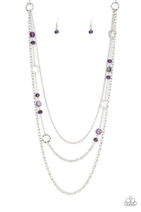 Starry-Eyed Eloquence - purple - Paparazzi necklace (PZ-2936)