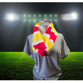 Team Spirit - Red/Yellow/White Country Craft Barn Infinity Scarf (KS-1046)