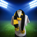 Team Spirit - Black/Gold Country Craft Barn Pom Pom Scarf (SC-1030)