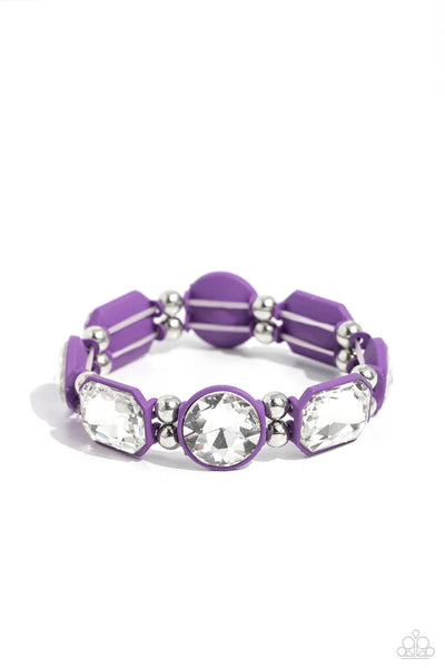 Transforming Taste - purple - Paparazzi bracelet (PZ-3989)
