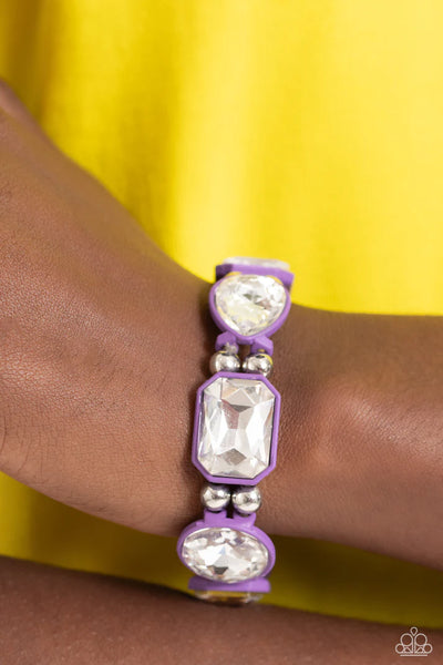 Transforming Taste - purple - Paparazzi bracelet (PZ-3989)