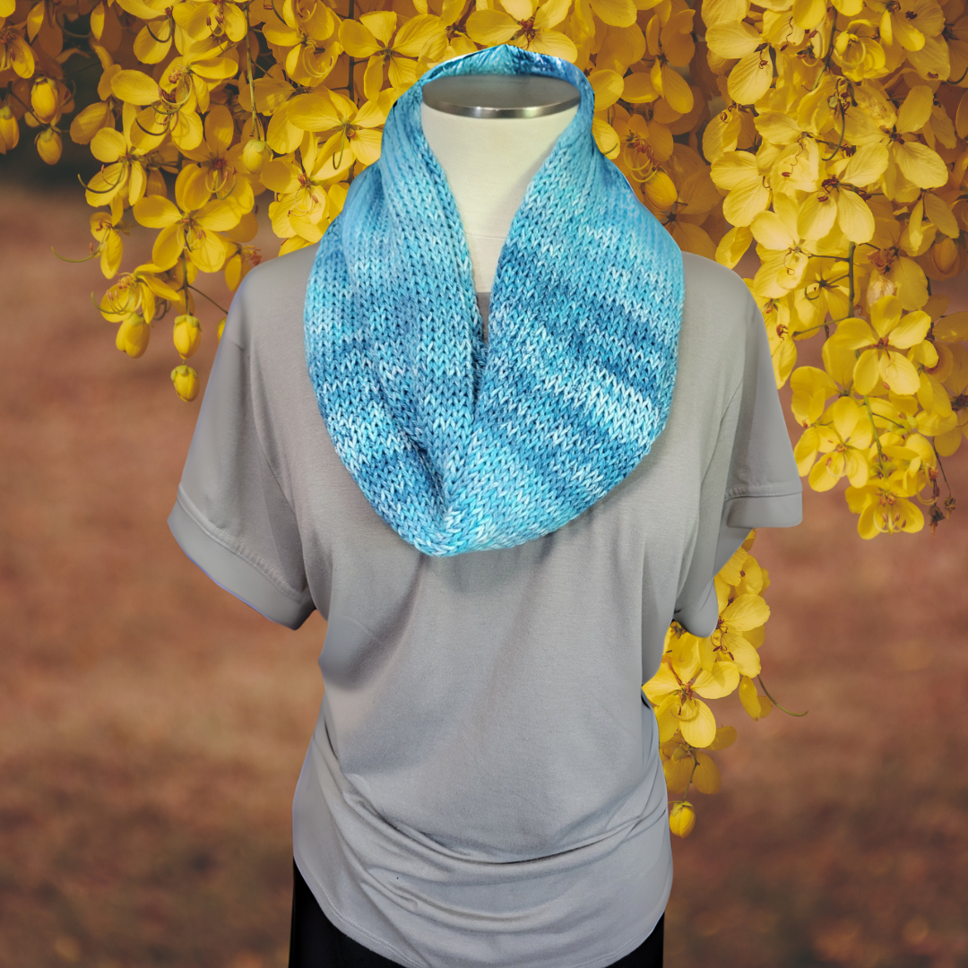 Teal - Blue Country Craft Barn Infinity Scarf (SC-1022)