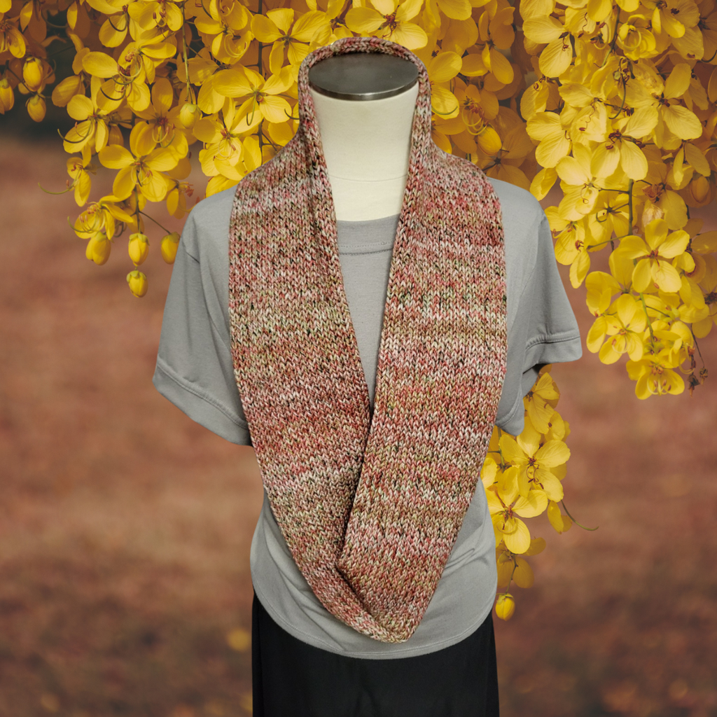 Spiced Wine - Multi Colored Country Craft Barn Infinity Scarf