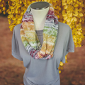 Cinnamon Cedar - Multi Colored Country Craft Barn Infinity Scarf (SC-1023)