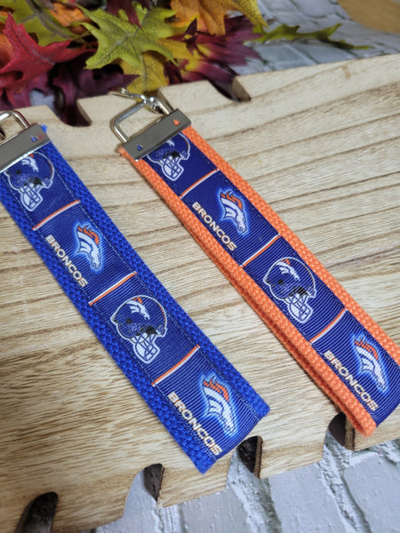 Denver Broncos  - Block Style - Country Craft Barn Key Chain (#24)