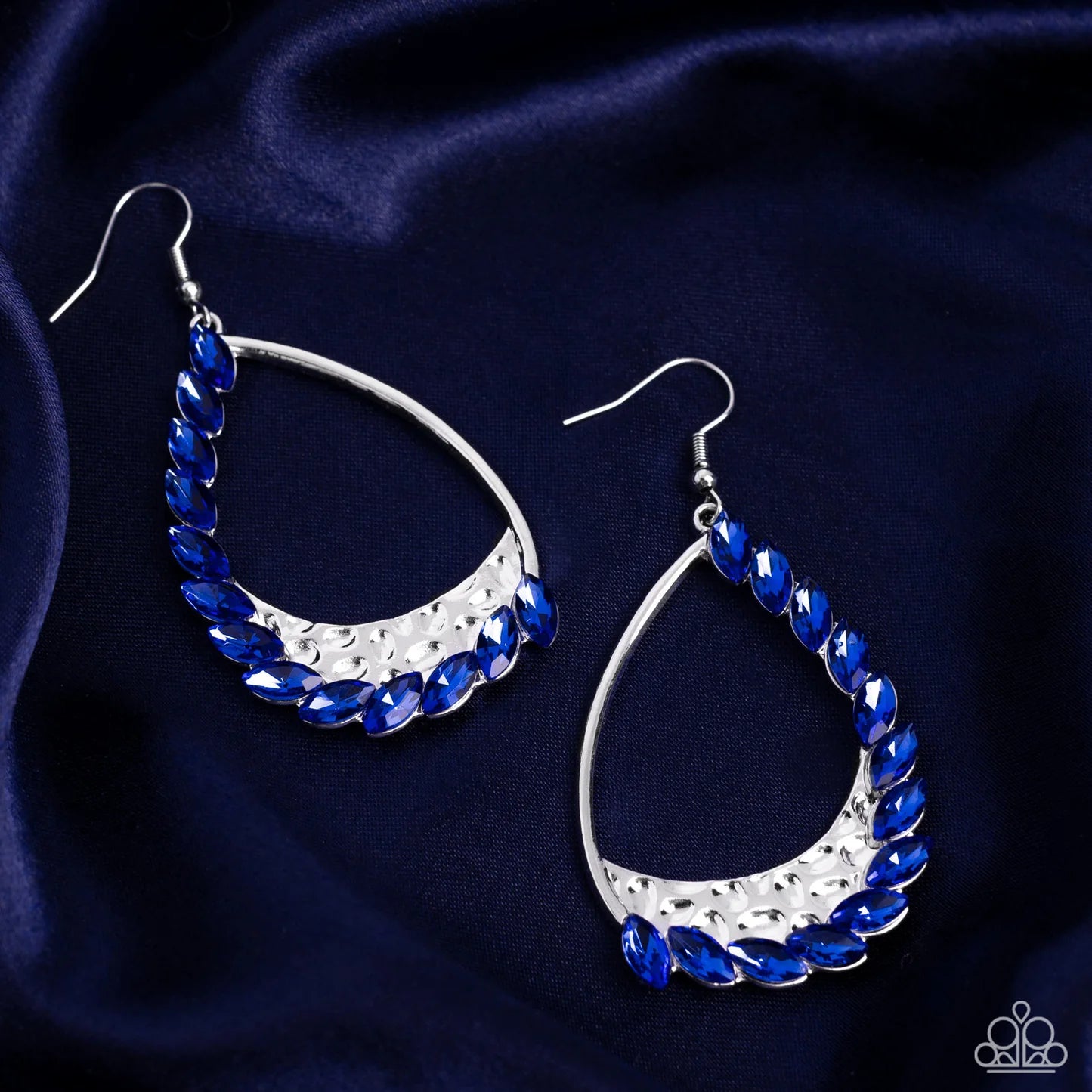 Looking Sharp - Blue Paparazzi Earrings