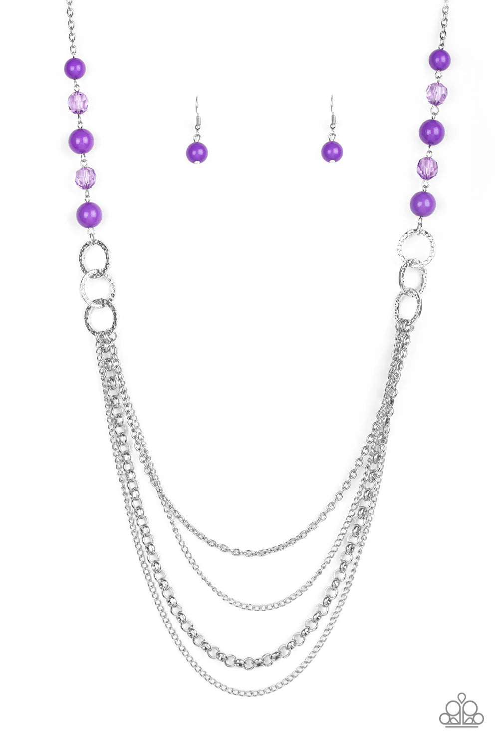 Vividly Vivid - Purple Necklace Vendor Paparazzi Accessories (PZ-4586)