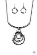 Paparazzi Forged in Fabulous - Black Necklace (PZ-3711)