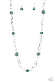 Fundamental Fashion - Green Paparazzi Necklace (PZ-1482)