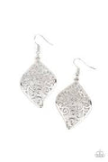 Your Vine Or Mine - Silver Paparazzi Earrings (PZ-4183)