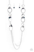 Ante UPSCALE - blue - Paparazzi necklace (PZ-3594)
