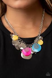 Oceanic Opera - multi - Paparazzi necklace (PZ-2989)