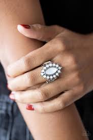 Everlasting Eden - White Paparazzi Ring (T95)