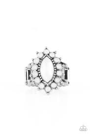 Everlasting Eden - White Paparazzi Ring (T95)