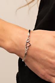 Cupids Confessions - Red Paparazzi Bracelet (PZ-5545)