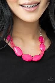 Melrose Melody - Pink Paparazzi Necklace (PZ-3908)