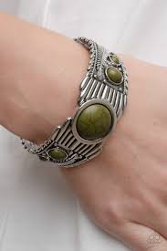 Mesquite Mesa - Green Paparazzi Bracelet (PZ-5110)