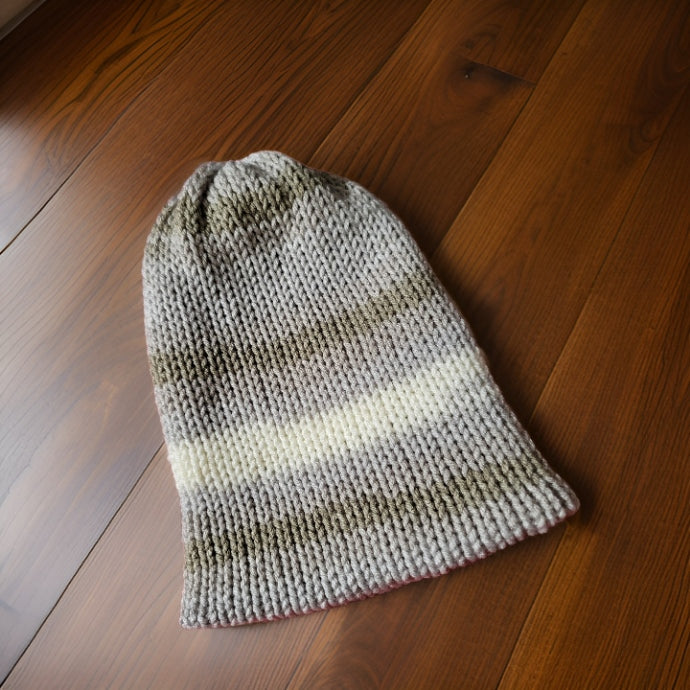 Beanie Cap- Charcoal Country Craft Barn Knit Hat (#2012)