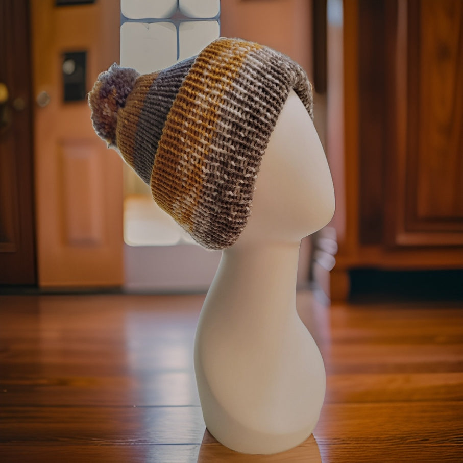 Golden/Taupe Country Craft Barn Scarf Set (SFS-3004)